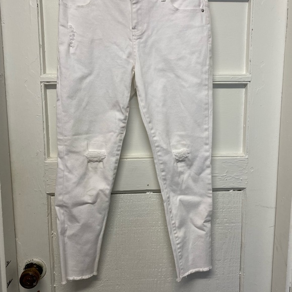 Calvin Klein jeans capri skinny jeans size 16 white - Picture 3 of 7